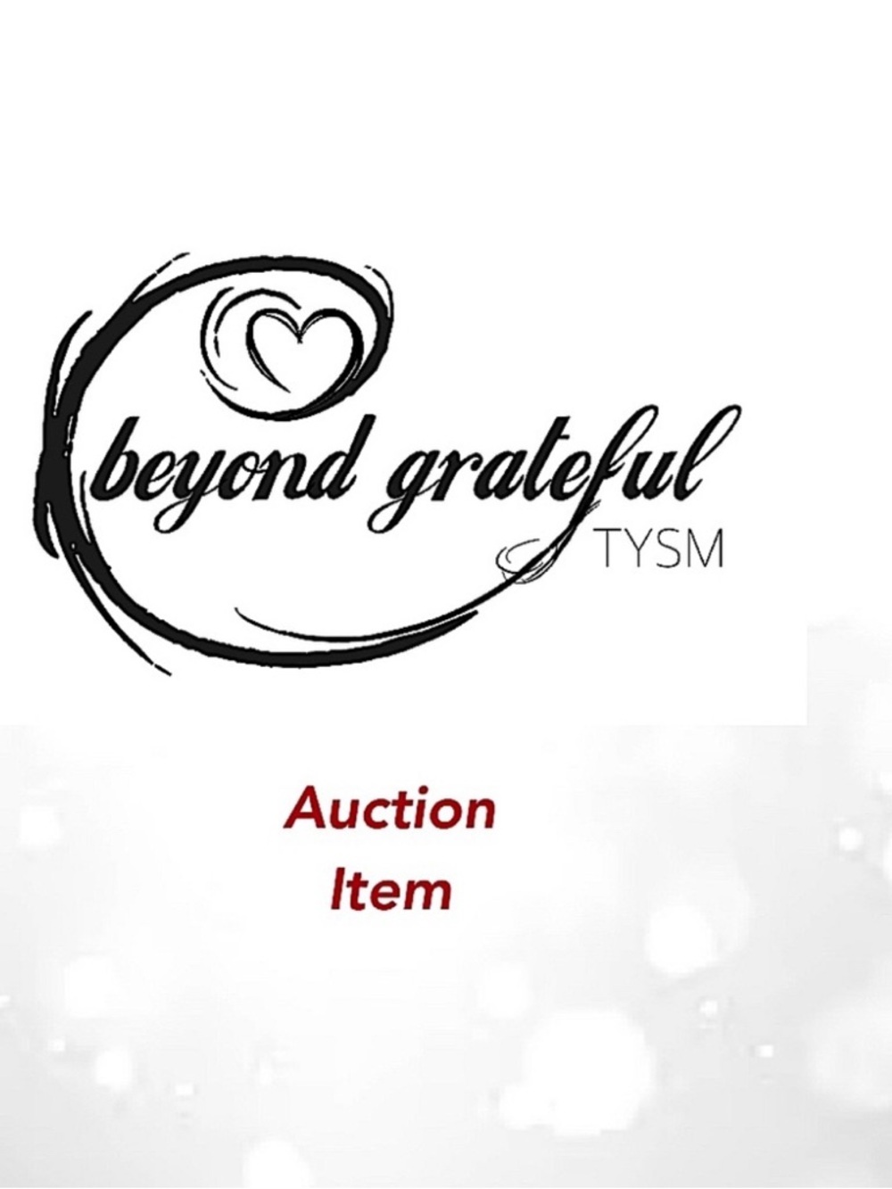 Live Show Auction Item